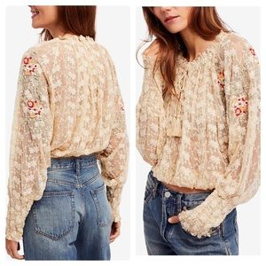 ▪️FREE PEOPLE NWT Jubilee Sheer Blouse▪️